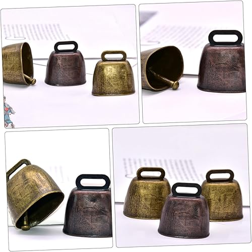 Miniatura 6 de IMIKEYA 2pcs Retro Ling Mini Campanillas de viento Mini Animales Mini Campanas de Artesanía Antigua Campana Pequeña Cascabel Perro Campanas de