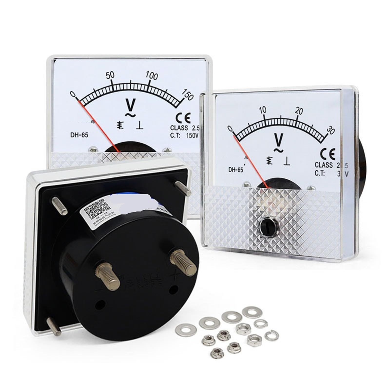 Voltmètre analogique CA DH-65 AC 300V pour tableau électrique