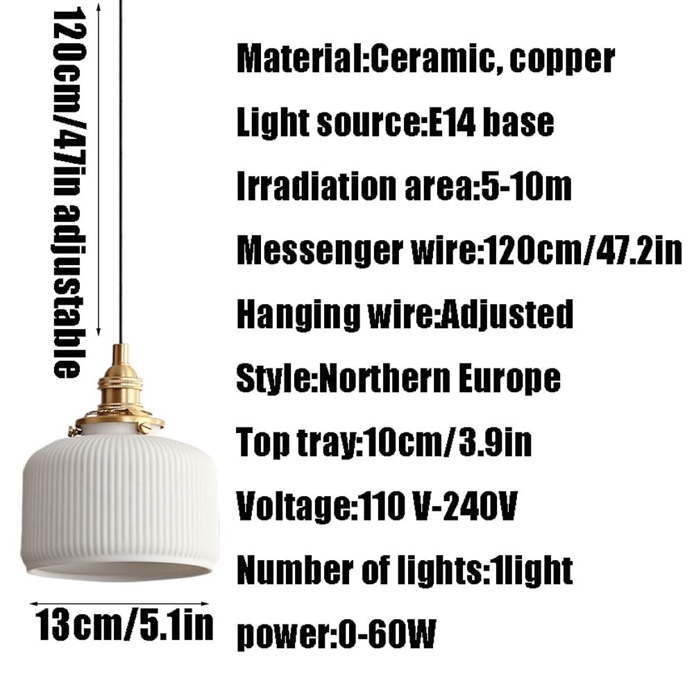 Ceramika w stylu japońskim, kreatywny i spersonalizowany abażur do lamp wiszących, lampa sufitowa z montażem podtynkowym, lampa wisząca ze źródłem światła E14 i pojedynczą głowicą, lampa dekoracyjna