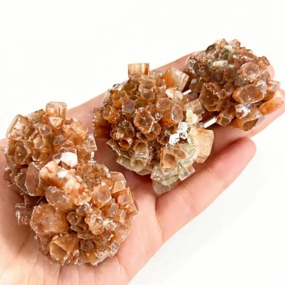 Aragonite orange quartz cristal brut pierre naturelle deco maison 50-90g