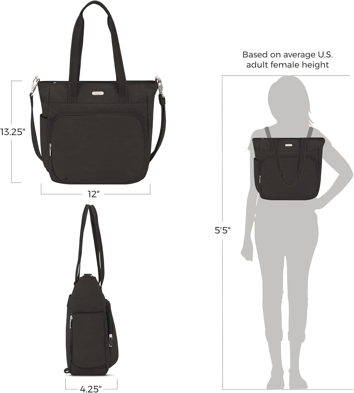 Travelon Anti-Theft Essentials Convertible Backpack/Tote - Image 4