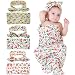 Bigface Up Set of 1 or 3 Swaddle Sack,Newborn Baby Sleep Blanket With Headband 3 sets