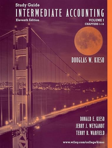 Study Guide to accompany Intermediate Accounting Volume I (Chapters 1-14), 11th Edition