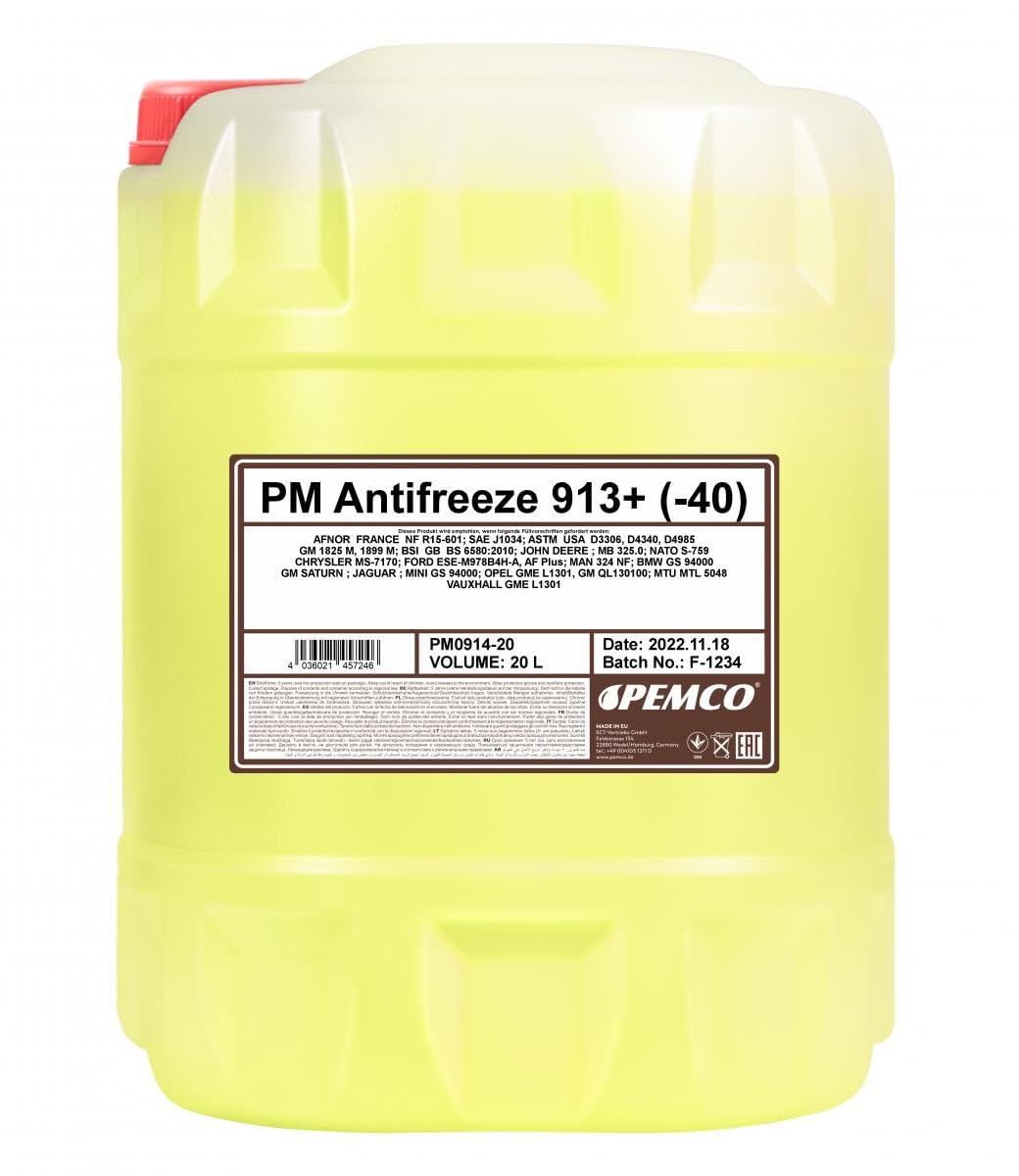 PEMCO PM0914-20 Anticongelante 20L amarillo