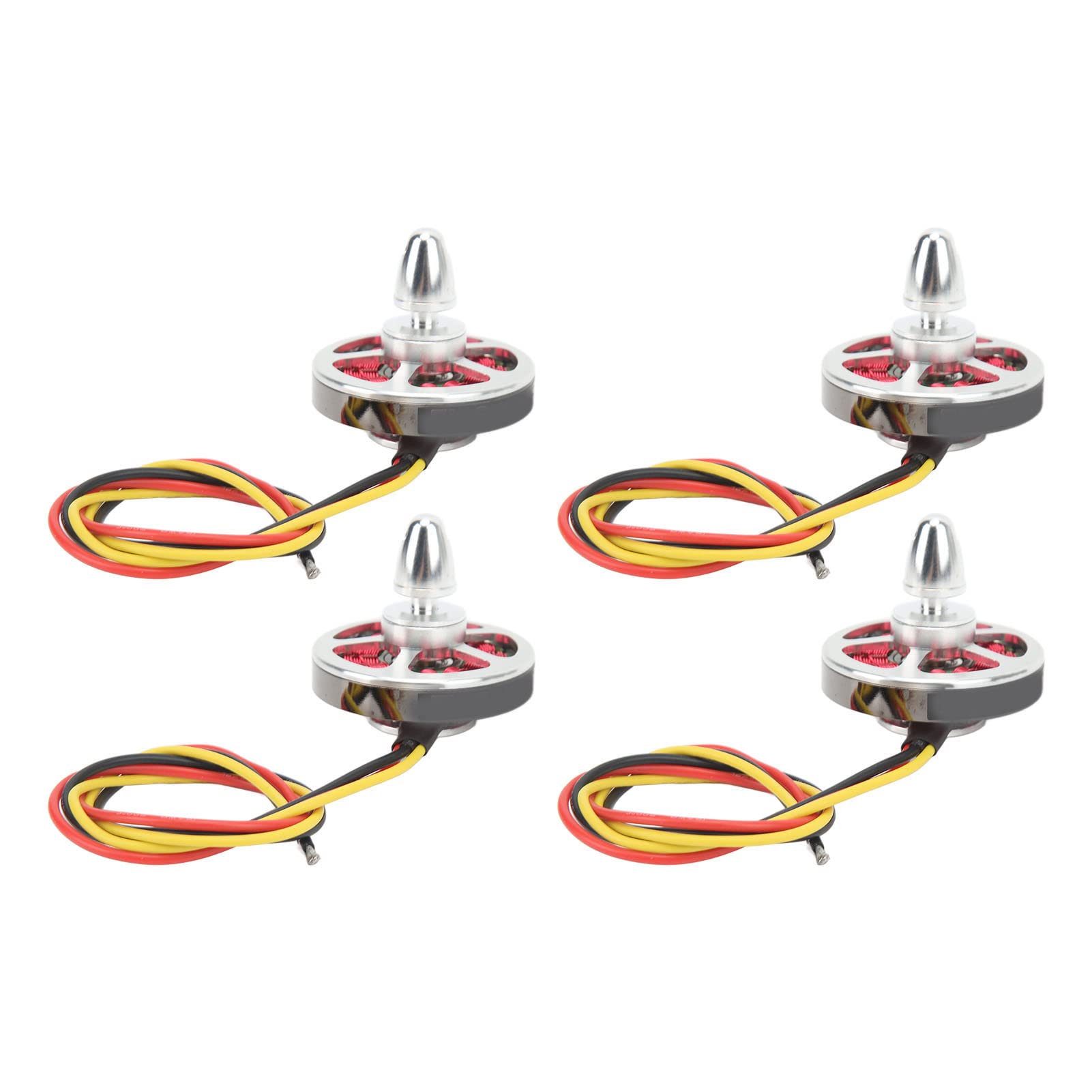 4 szt. Bezszczotkowy silnik tarczowy 5010 750KV Wysokowydajny wieloosiowy multicopter Bezszczotkowy silnik do quadcoptera Drone RC Samolot Stop aluminium Srebrny 50x10mm
