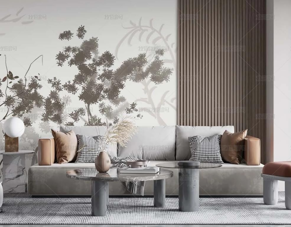 Papier peint intissé forêt verte géant 250x175 cm pour salon
