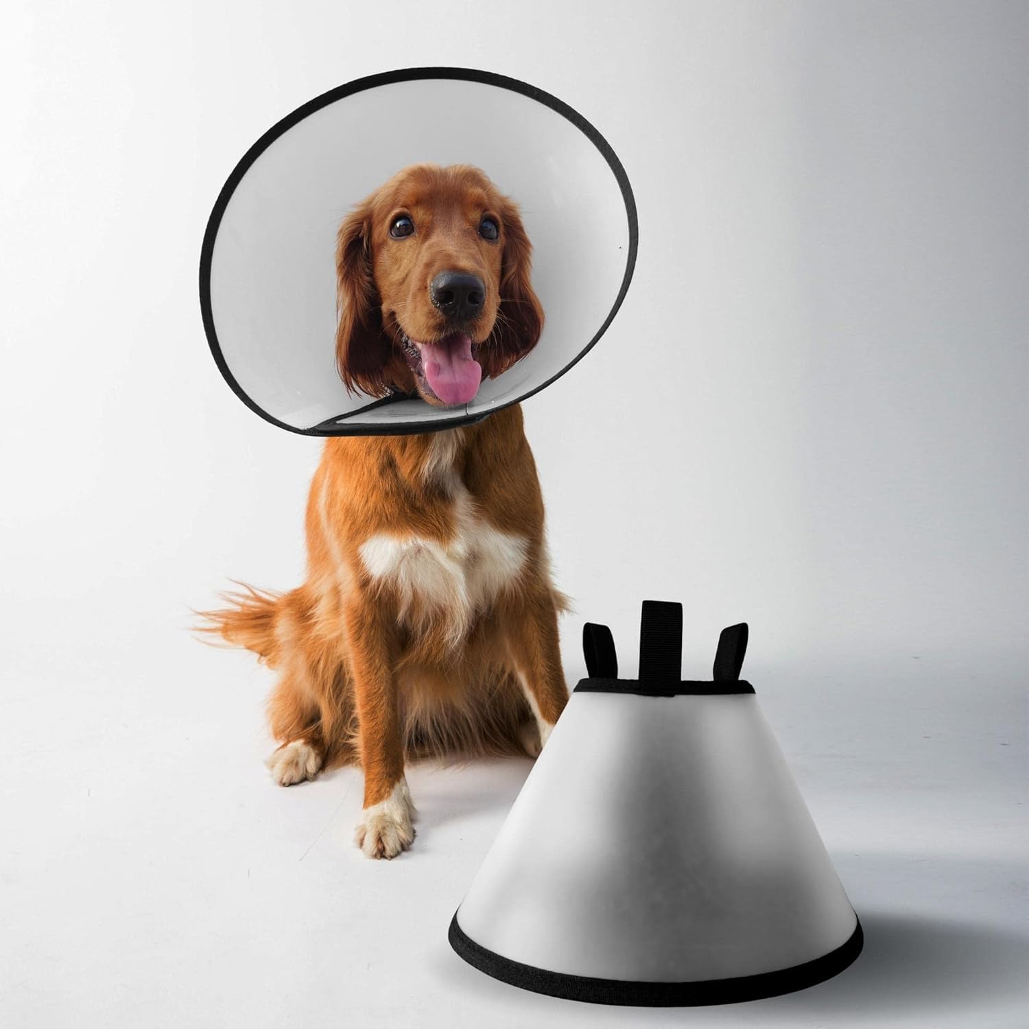 DRK Shopmart Adjustable Dog Cone (Size 5, Medium) Plastic E-Collar Protective Collar for After Surgery Anti-Bite Lick Wound Healing Safety Practical Pet Cone Recovery Collar (B0CMX618NL) Amazon Price History, Amazon Price Tracker