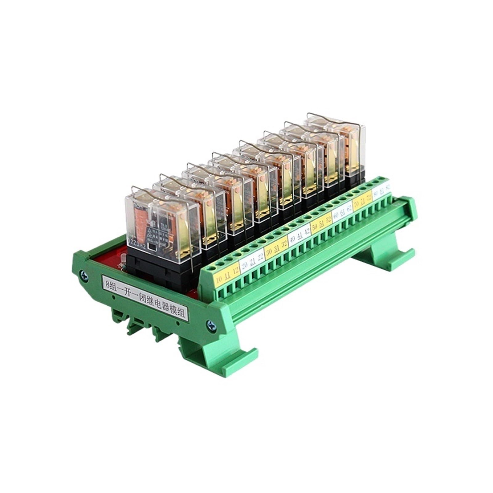 Modulo relè PLC JR-8L1 8 canali High Low Trigger 10A SPDT DPDT Modulo relè Scheda di controllo uscita PLC 220V