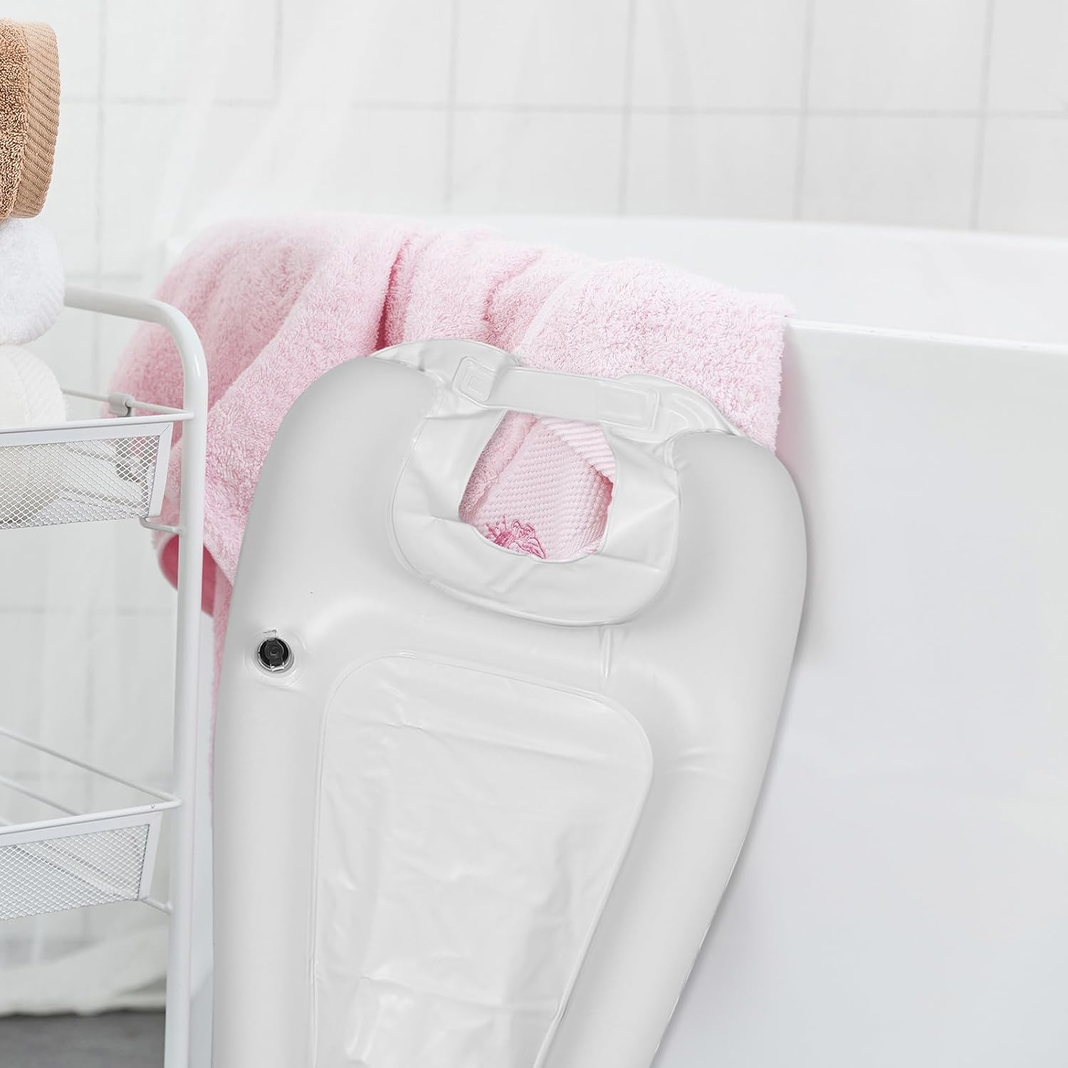 Inflatable Shampoo Basin for Bedridden Use, Portable PVC Hair Washing Tray