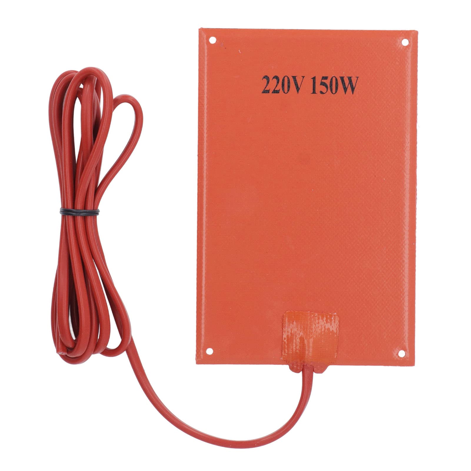 gernie Silicone Rubber Heating Pad, 150W 220V Silicone Heating Blanket Flexible Silicone Heater Mat Rubber Heating Blanket for Industrial Equipment, Cabinet Box