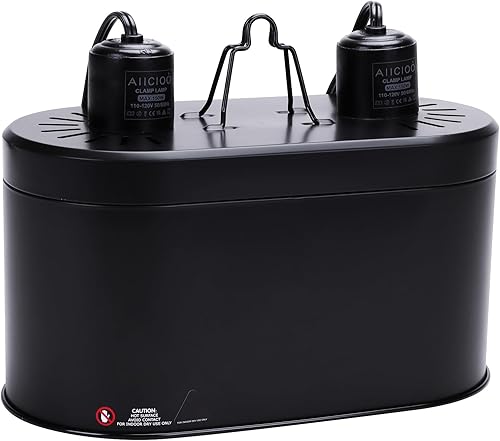 Miniatura 7 de Aiicioo Lámpara de reptil  Cúpula de luz profunda 5.5 pulgadas UVB lámpara de calor reptil lámpara de reptil Max 100W tortuga leopardo Gecko