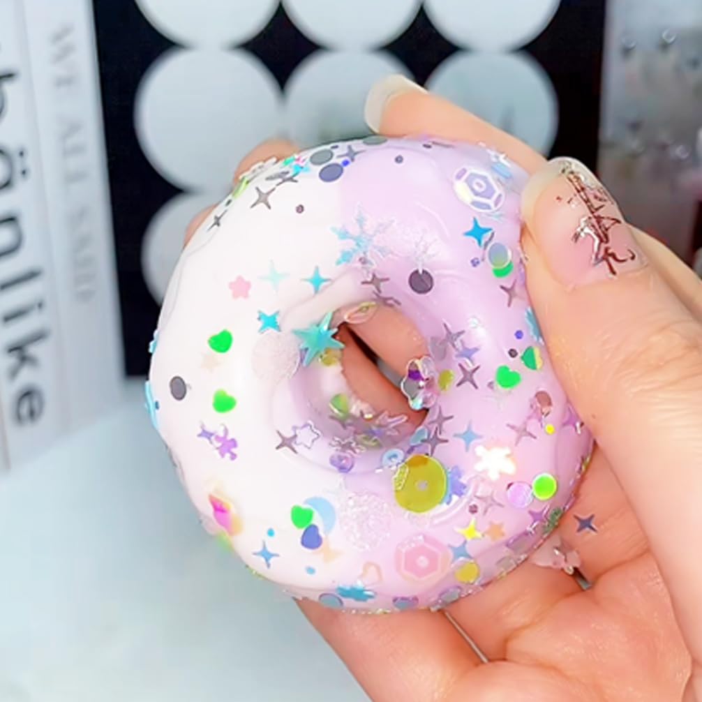 Taba Squishy Maker Kit Gel + Donut Molde de silicona + pigmento + chispas — view 9