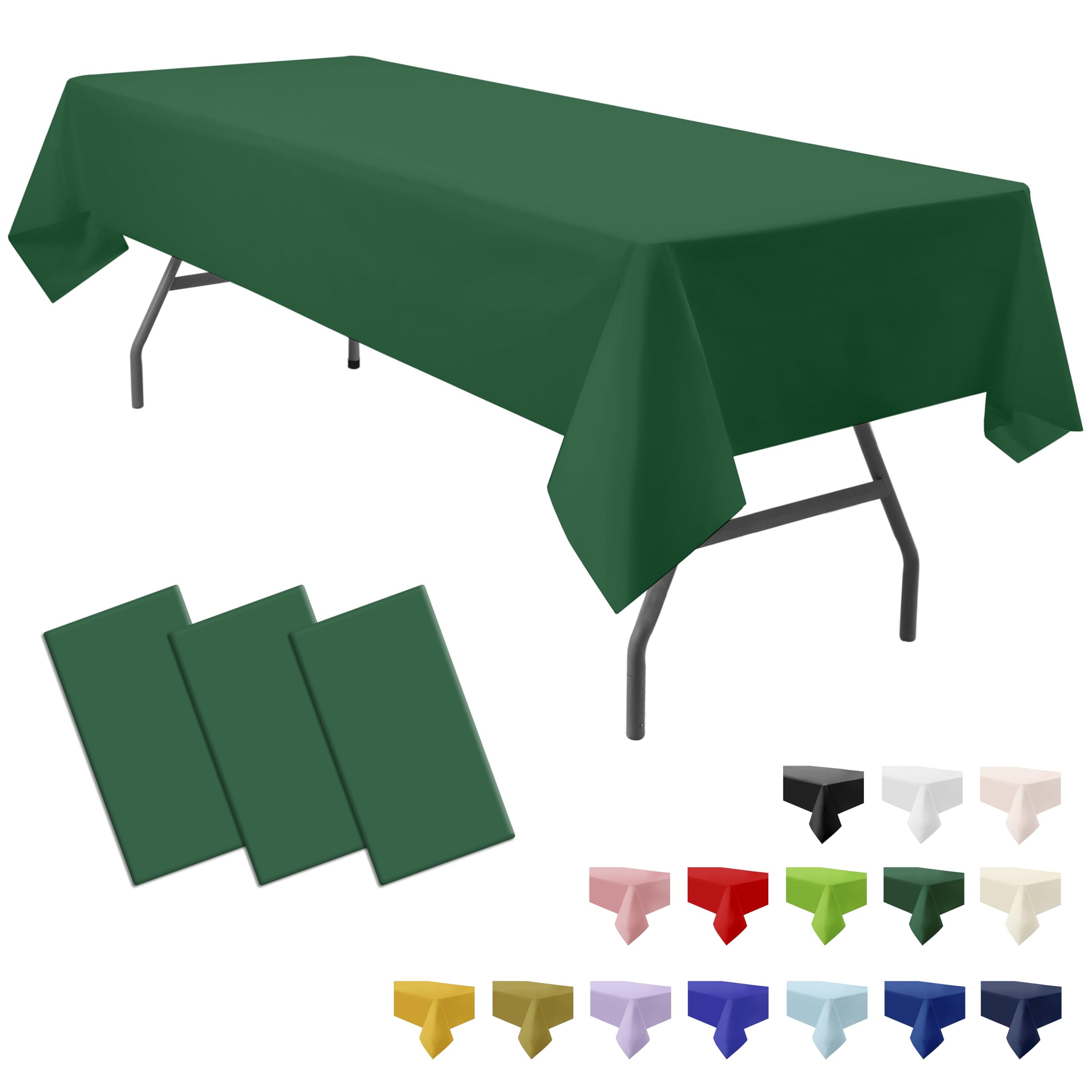 Amazon.com: PartiPallete 3-Pack Premium Plastic Dark Forest Green