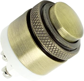 Doorbell Push Button Momentary Metal Switch Waterproof 16mm 5/8"2A 36V DC