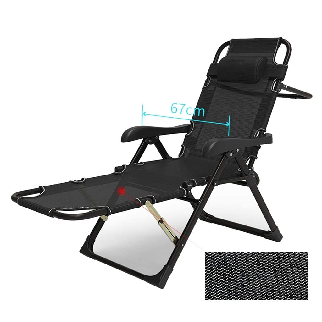 Chaise longue inclinable haut de gamme avec assise extra large 67 cm de qualité