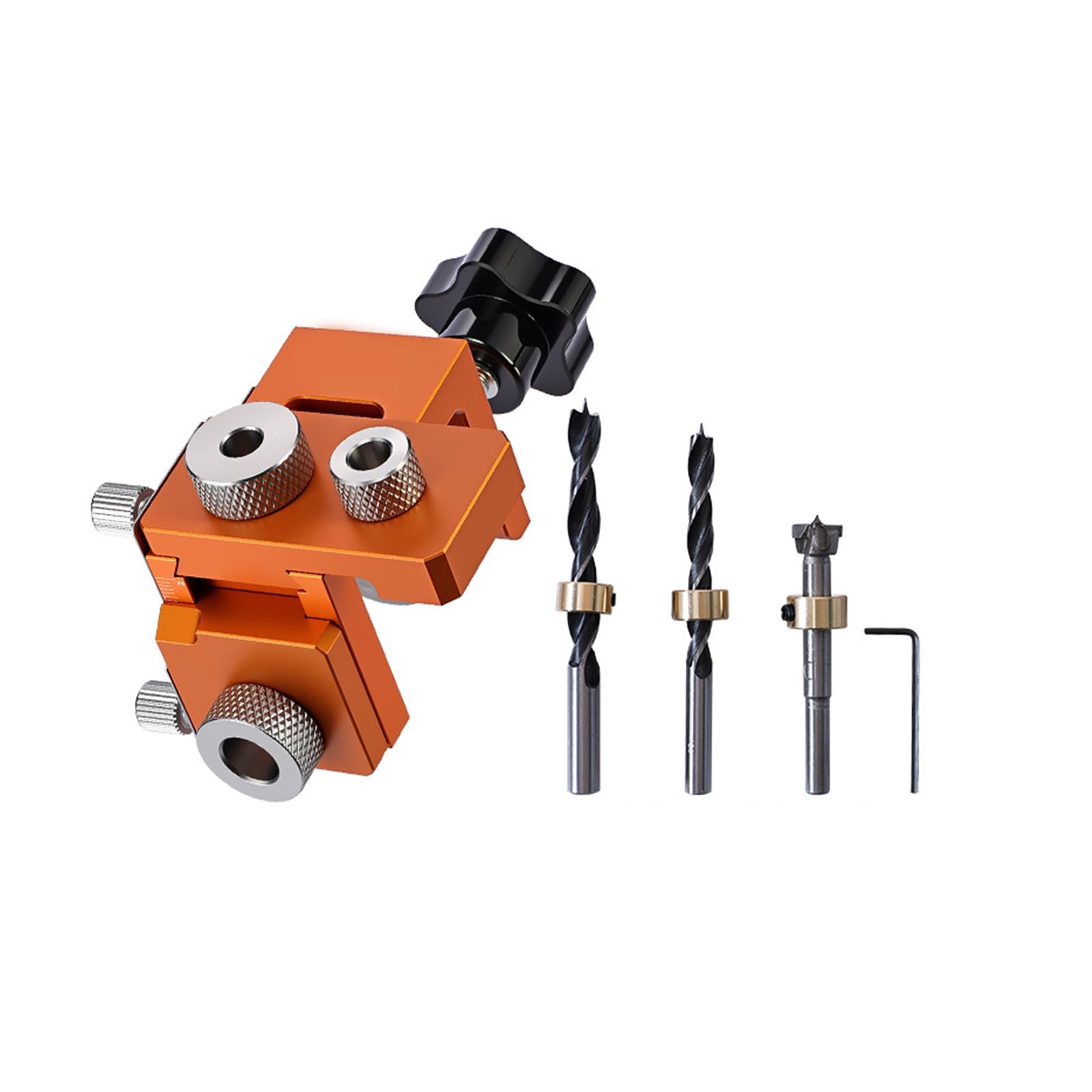 Laikoutd 8Mm12mm 3 In 1 Wood Joinery Drill Jig Set Adjustable Locator Puncher For Furniture Assembly Guide Wood Joinery Hole Guide