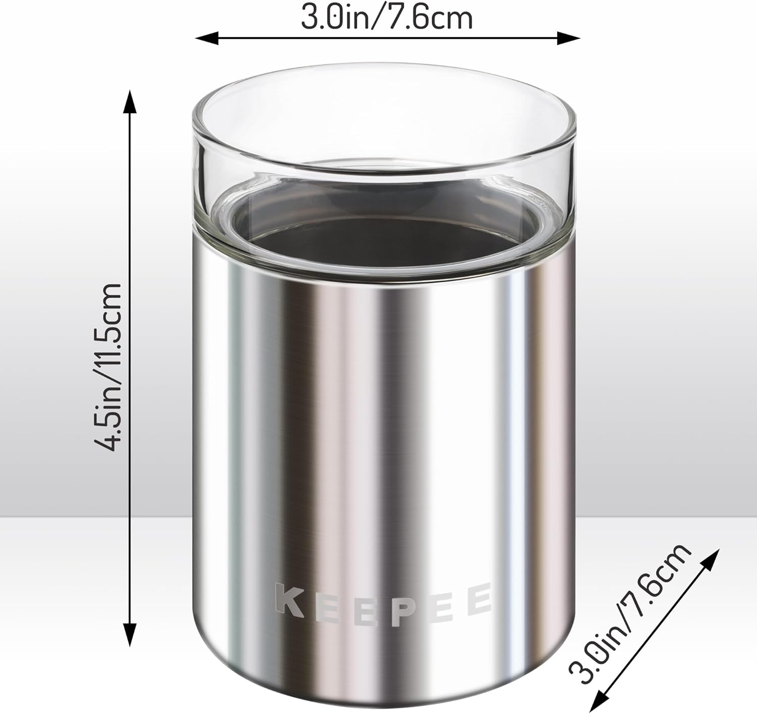 Whiskey Glasses Set of 2, Insulated Tumbler with Removable Glass Insert, Insulated Cocktail Glass, Old Fashioned Lowball for Margaritas, Bourbon, Whiskey, 10oz, Stainless Steel - Image 4