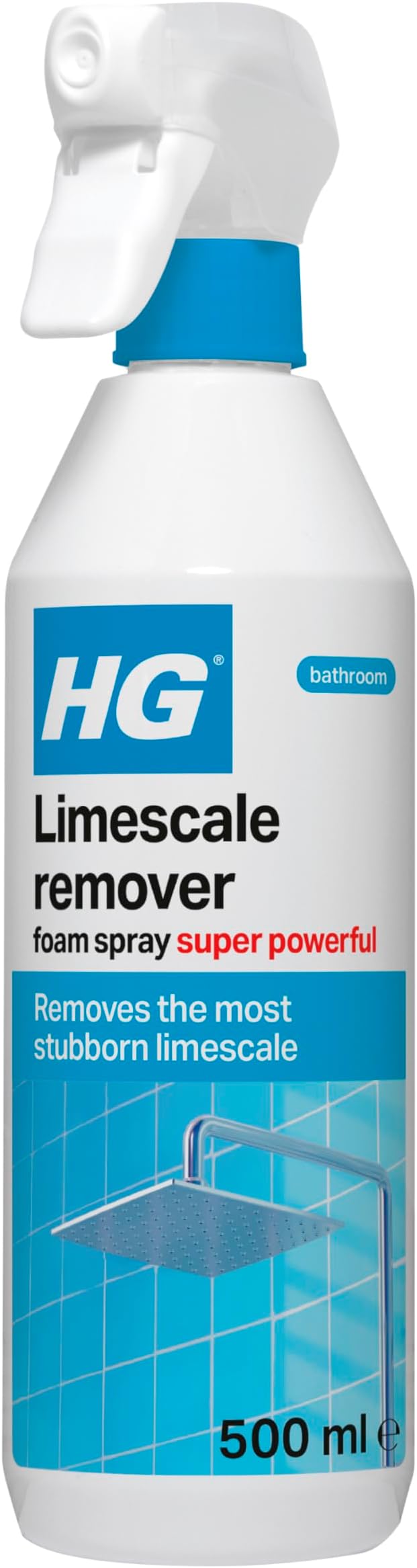 Limescale Remover Foam Spray Super Powerful, Bathroom & Kitchen Cleaner – 500ml