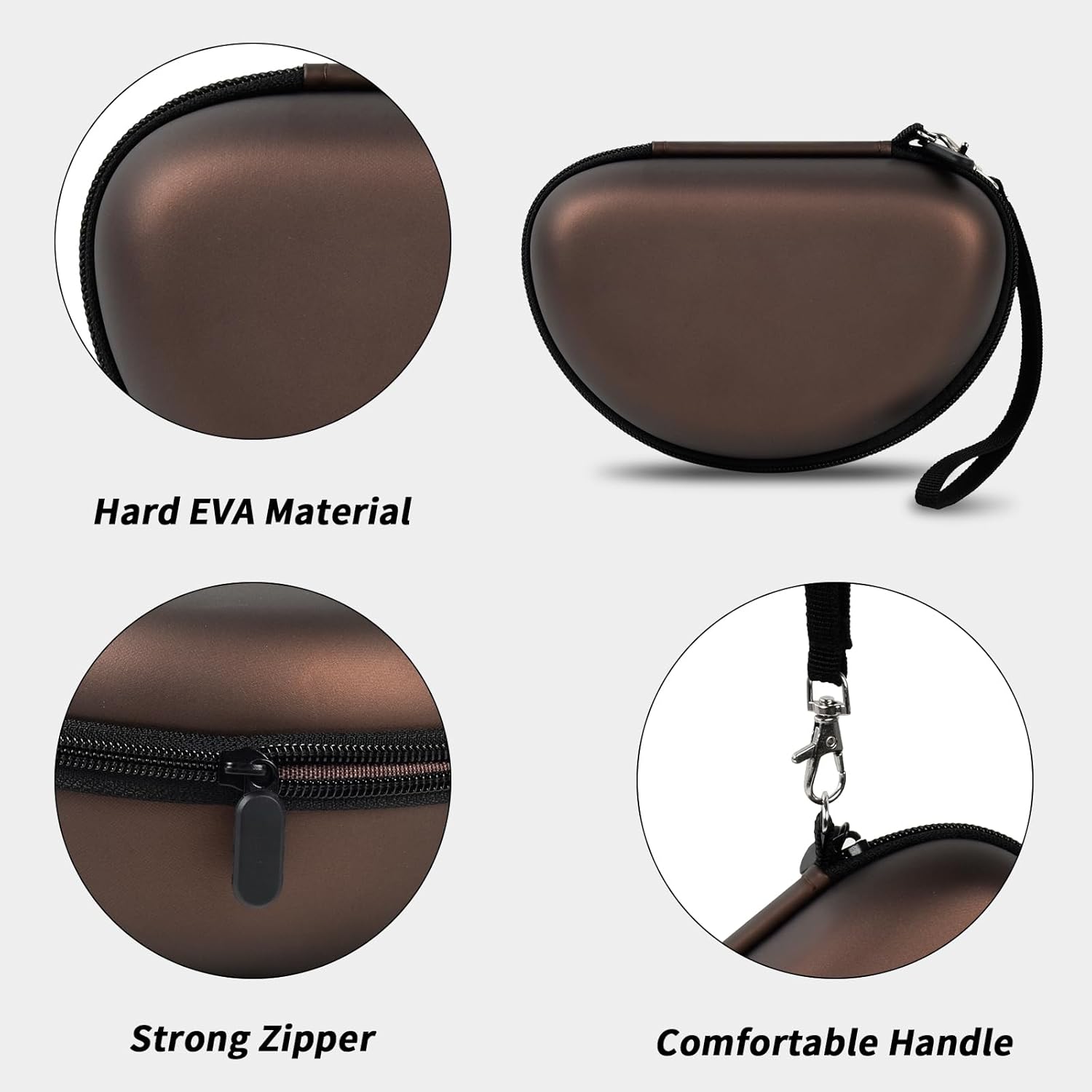 Headphone Case Compatible with Beats Solo 4/ Studio Pro x Kim Kardashian/ Solo3/ Studio3/ Solo2/ Solo Pro Bluetooth On-Ear Headphones Headset - Brownish - Image 3