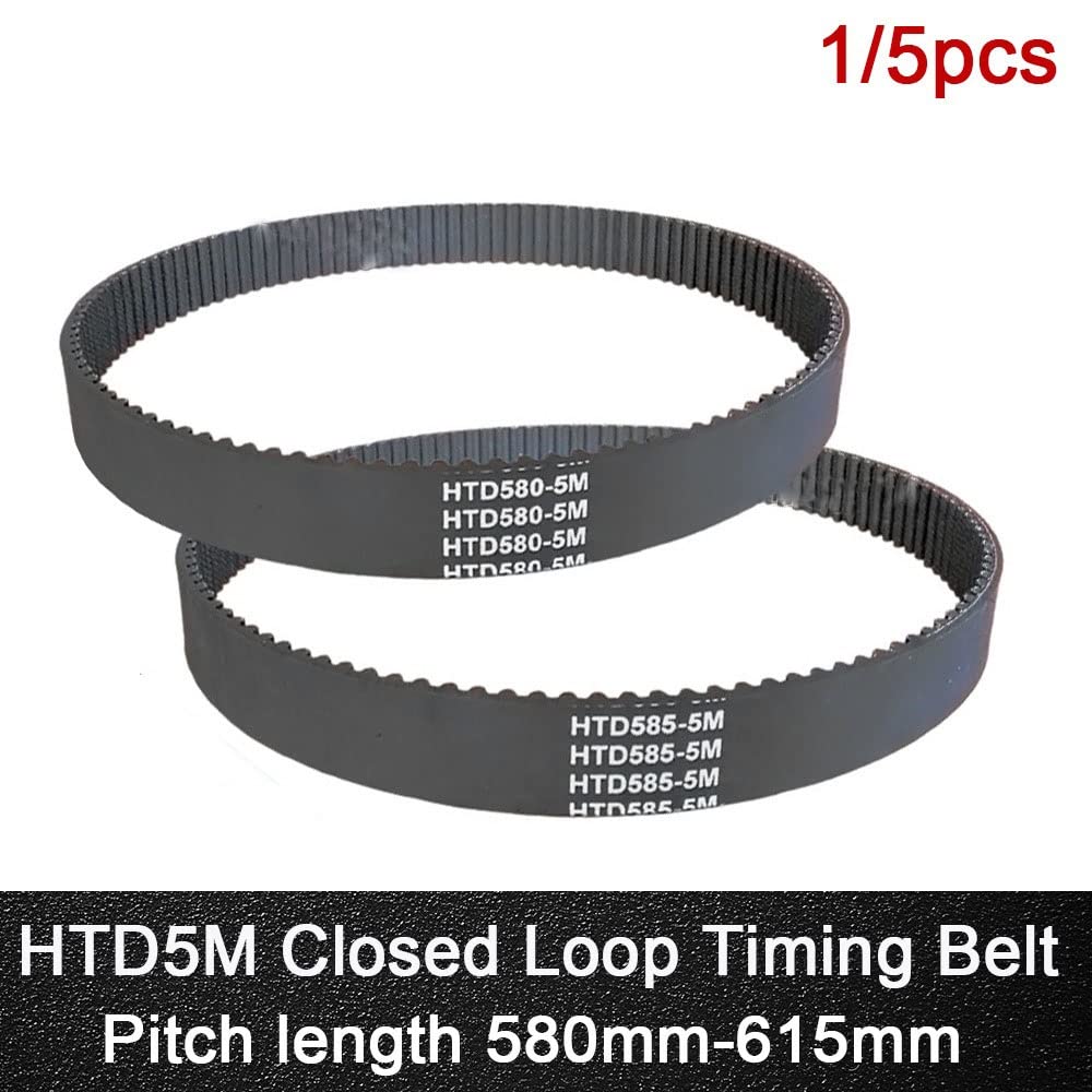 HTD-5M Zahnriemen 25mm Breite - Synchronriemen 605mm Umfang