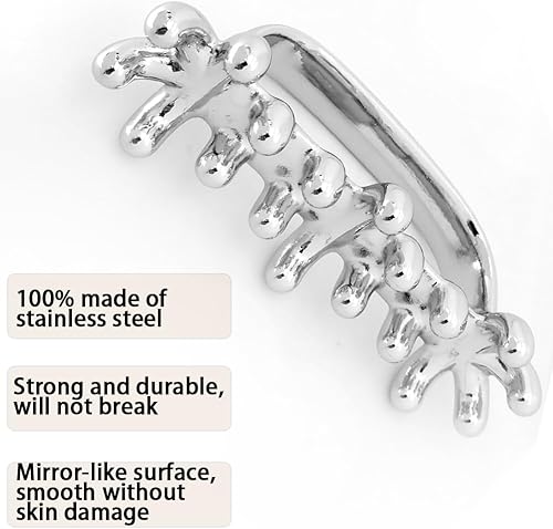 Miniatura 6 de Herramienta de masaje facial de acero inoxidable para masaje de tejido profundo y reducción de celulitis, herramienta de masaje de tejidos blandos e