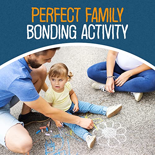 Bernard's - 24-Piece Sidewalk Chalk With A Twist, Multi-Colored Jumbo Chalk For Kids, With 2 Chalk Holders And Carrying Case, Non-Toxic, Washable Chalk For Indoor/Outdoor Art Play #TOP7