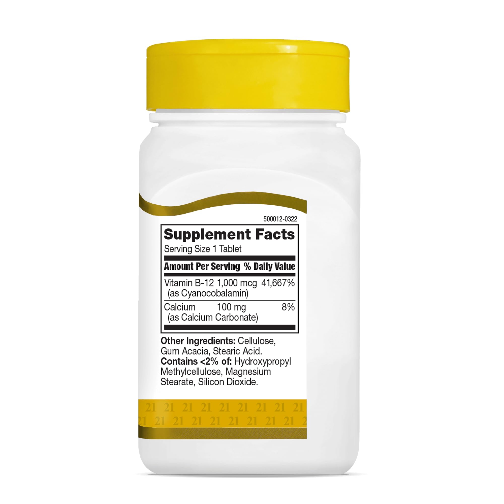 21st Century Vitamin B-12 1000 mcg Prolonged Release Tablets, 110 Count — Amazon image 2
