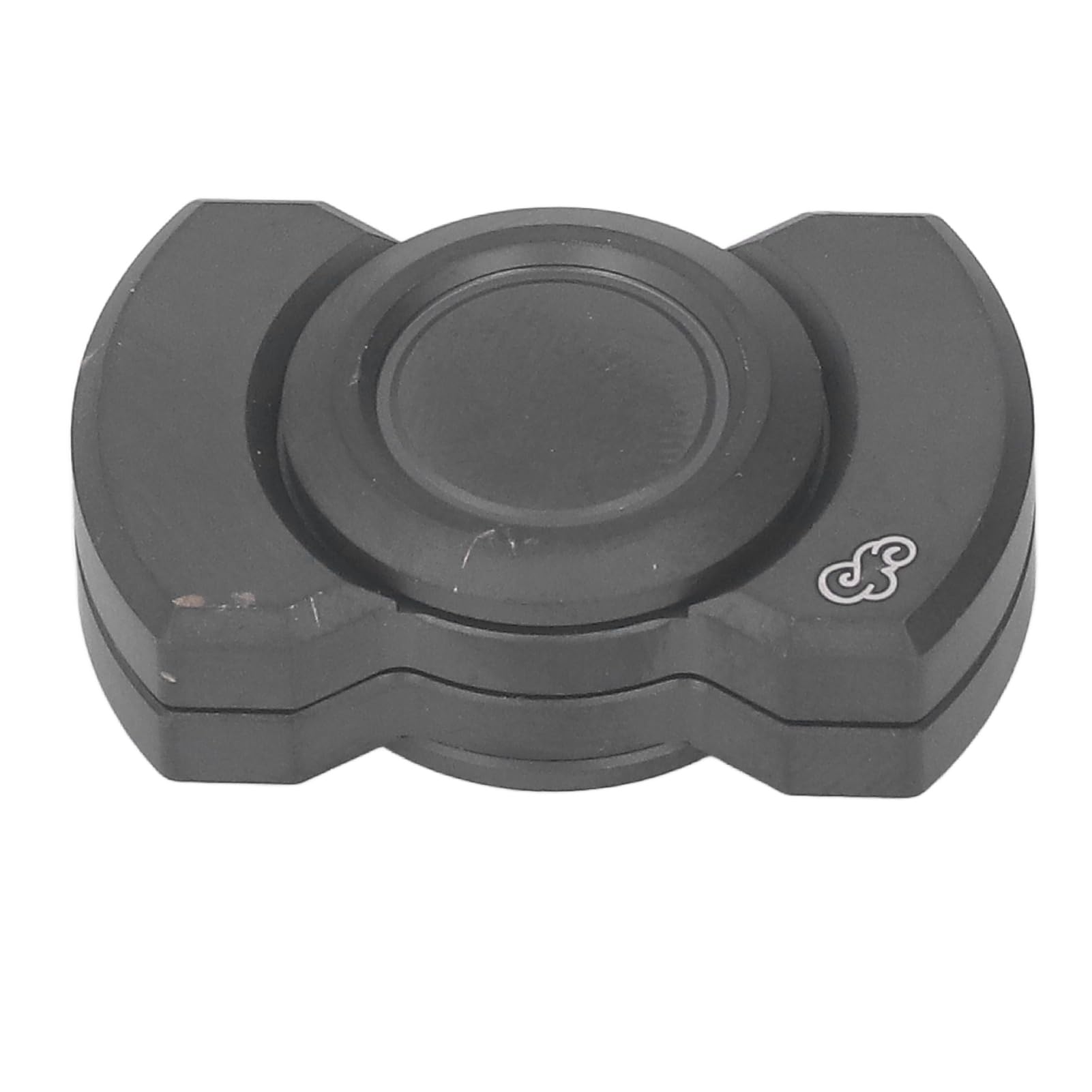 Metal Fidget Slider Toy Portable Lightweight, Ergonomic Design, Multifunctional Relief Stress Slider for Adult ADHD (Black)