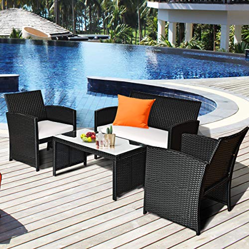 Woven Rattan, Plastic Pe Wicker Repair Material For Garden Chair Black Table Patio Furniture Storage Basket Hand-Woven Diy Material (Around 220Ft) #TOP4