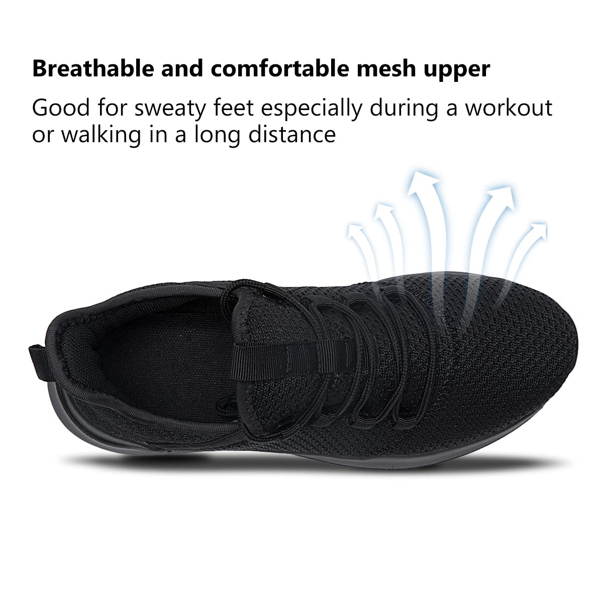 WYGRQBN Tenis deportivos para mujer, para correr, caminar, a la moda, con cordones, transpirables, para gimnasio, entrenamiento, trotar, casual