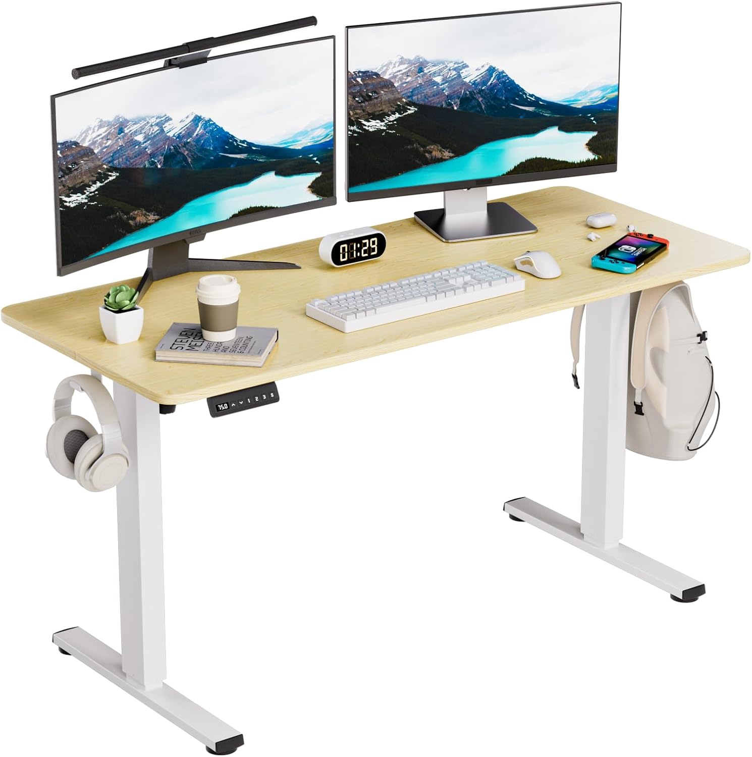Standing Desk, Height Adjustable Desks with Powerful Motor