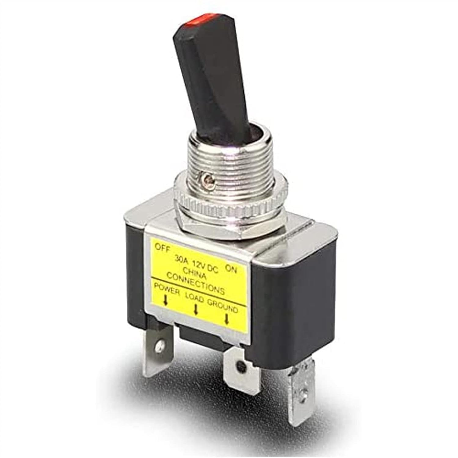 30A 12VDC LED Toggle Switch Automotive ON Off 2 Position 3Pin for Car Truck Boat ATV 1Pcs(Blue LED)