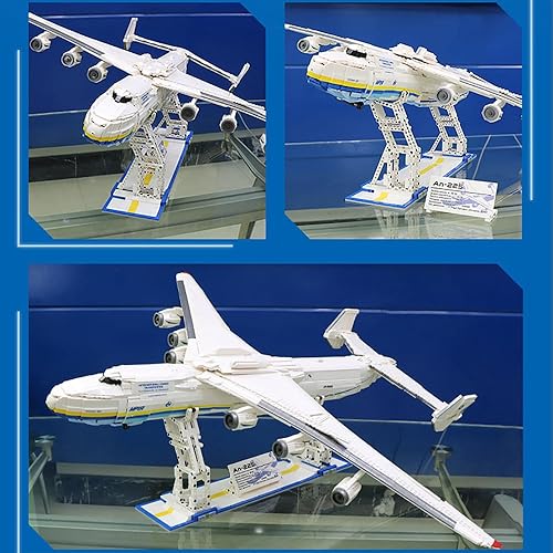 Miniatura 8 de MISINI 57014 An-225 - Juego de bloques de construcción de aviones de transporte grandes, 5350 piezas MOC modelo de avión kits de construcción,