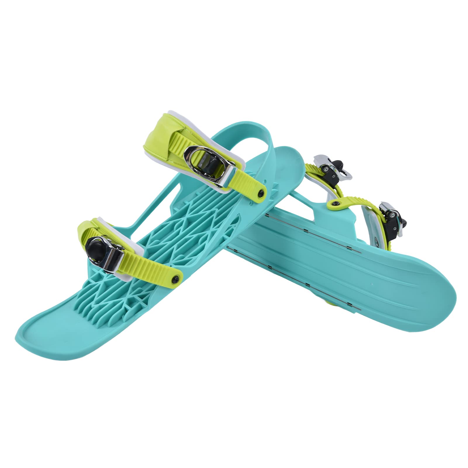 Yosoo Health Gear Mini-Ski-Skates, Verstellbare Kurze Nylon-Ski-Skates für US 6 Bis 13, EU 38 Bis 47, Tragbare Snowboard-Schuhe für Downhill-Snowparks, Wandern, Hinterhof-Winterspaß