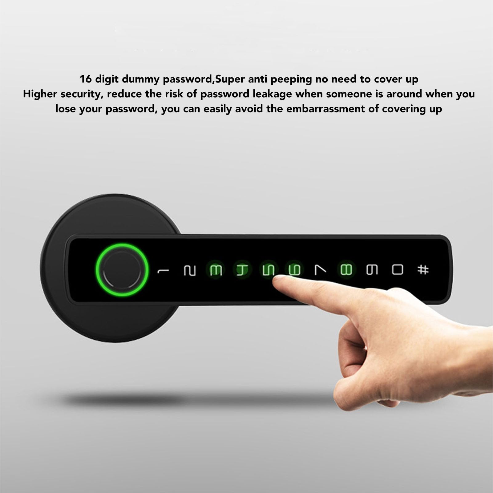 Smart Lock Semiconduttore professionale Impronta digitale intelligente Password Sblocco chiave Blocco ingresso per porta interna 'ufficio 'appartamento 'hotel