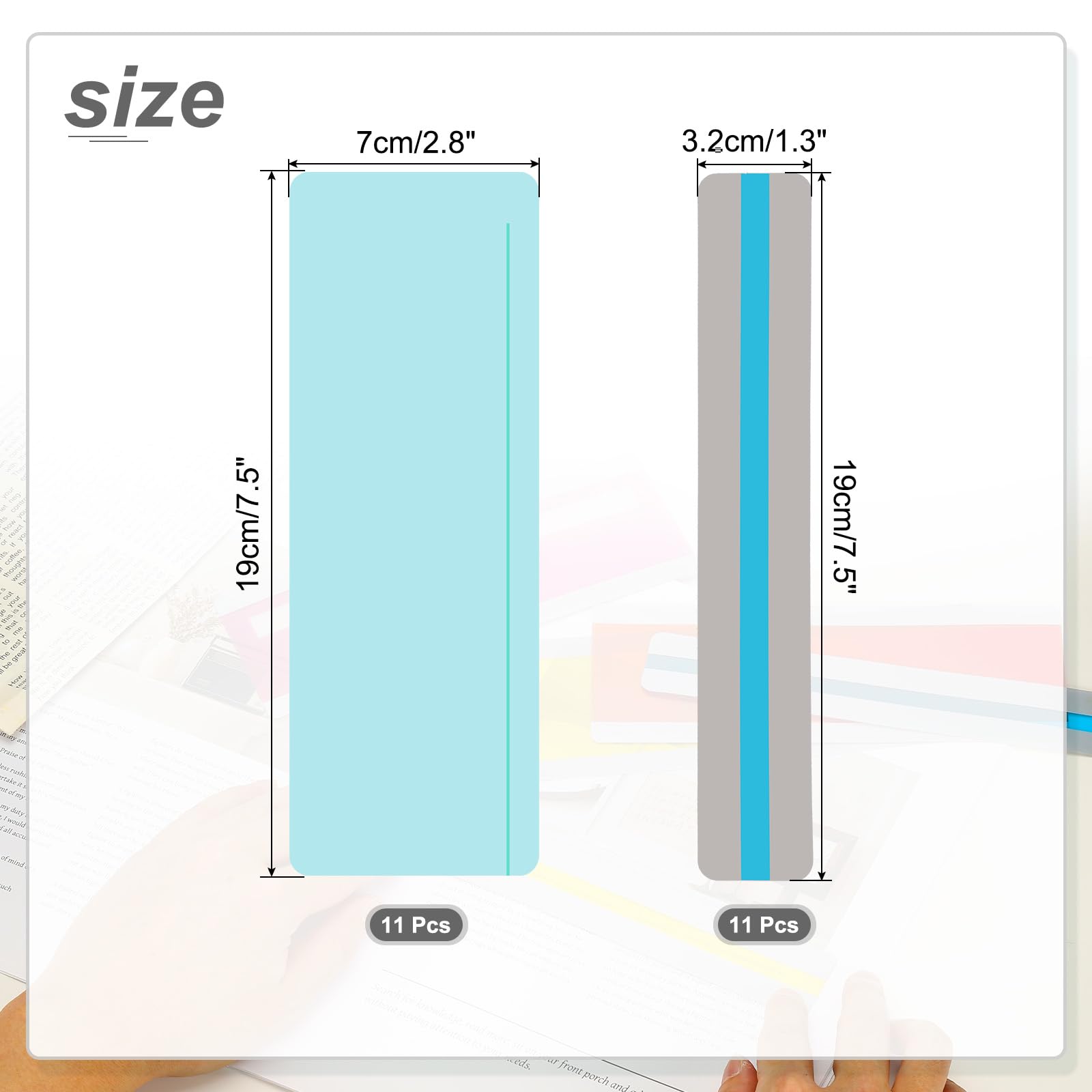 PATIKIL 22 Pcs Dyslexia Reading Tools - Image 2