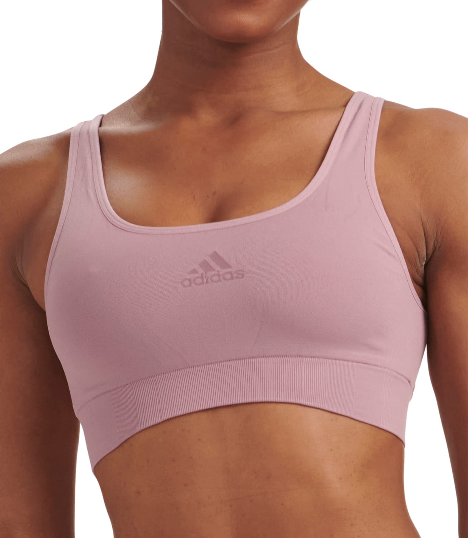 adidasWomen's Micro Stretch Seamless Wireless Lounge Bra