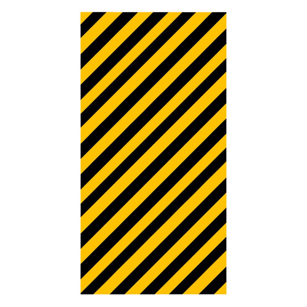 ROBUSTO Flächenschutzprofil, gelb/schwarz, aufdübeln, Stahl, 50 x 8,6 x 100 cm, Art.-Nr. 99473 | Anfahrschutz Wand | Flächenschutzprofil | Regal Anfahrschutz