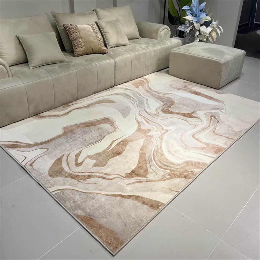 Alfombras abstractas modernas RUGMRZ de facil limpieza para salon y comedor