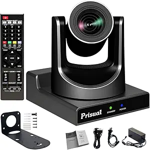 NDI PTZ Camera, 20X Zoom with HDMI/SDI/USB3.0/IP Streaming, AI Auto Tracking for Church, Live Events, Education, PoE (Built in Latest NDI License, Included NDI HX2 & NDI HX3 & Full NDI) asin的图片