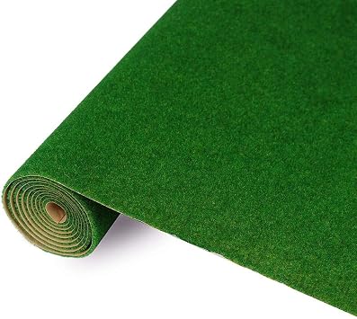NWFashion 13"x39" Artificial Craft Model Grass Mat DIY Decoration for Scenery Lawn Moss,Not for GardenDeep Green
