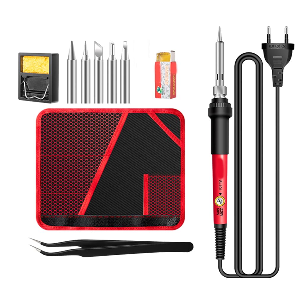 Serplex® Electric Soldering Kit Set: 60W Adjustable Temperature (200-450°C), Quick Heat, Safe Silicone Handle, Full Accessory Kit for Electronics, DIY, Repair & More (B0D46BNW5K) Amazon Price History, Amazon Price Tracker