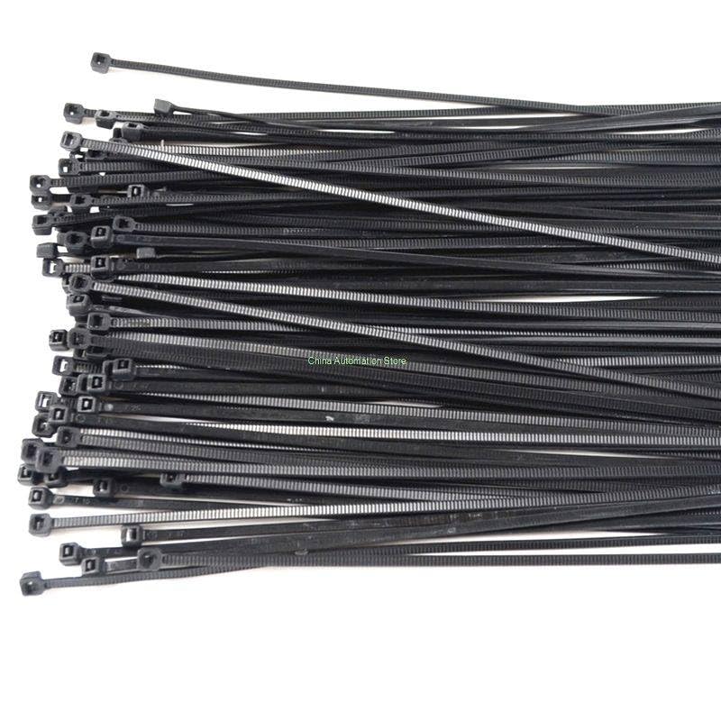 Generic IMC 100 Pcs 150mm x 2mm Electrical Cable Tie Wrap Nylon Fastening Black