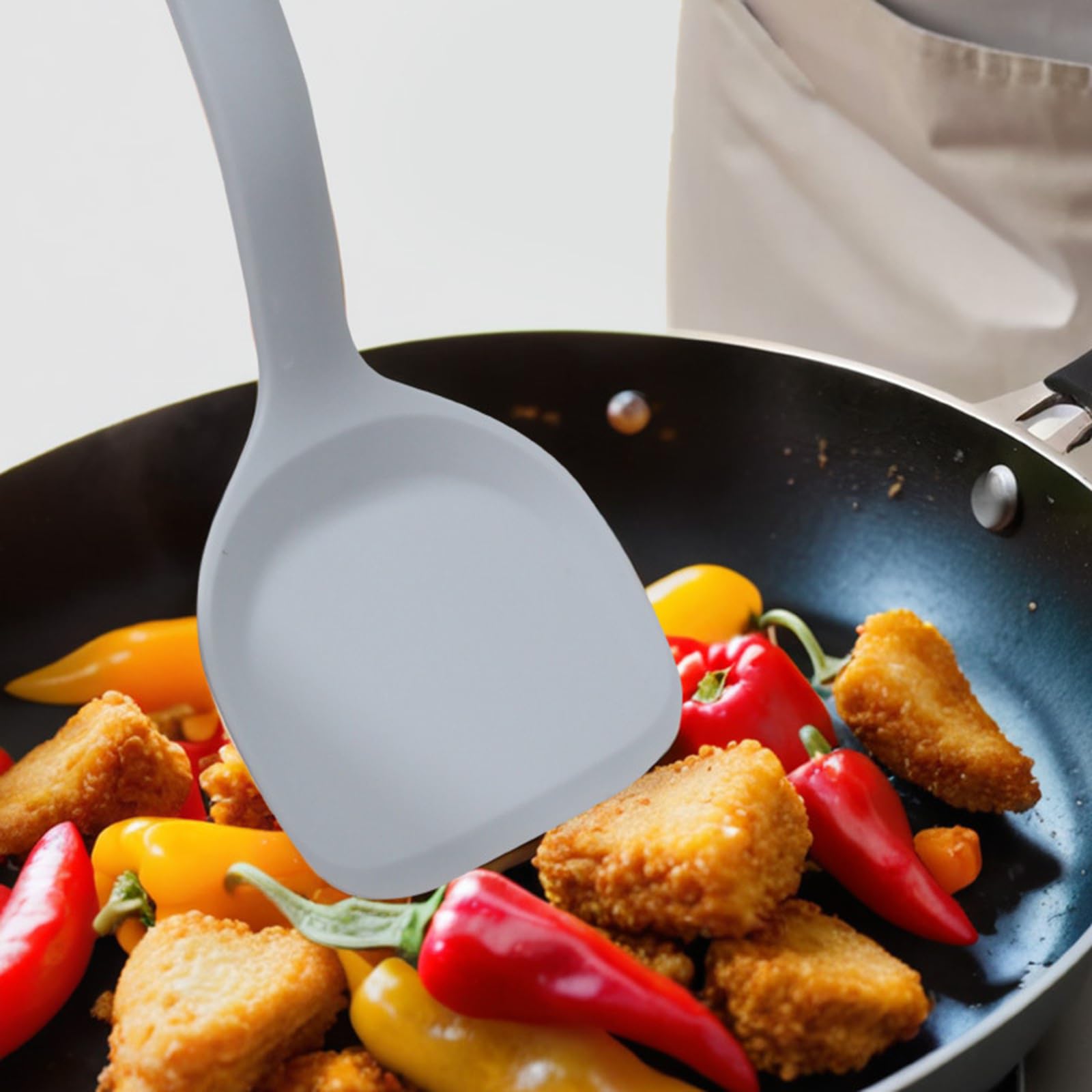 Silikon Küchenhelfer Set, 9 Stück Küchenutensilien Kochgeschirr Hitzebeständig Kochbesteck Backen Kochen Antihaft