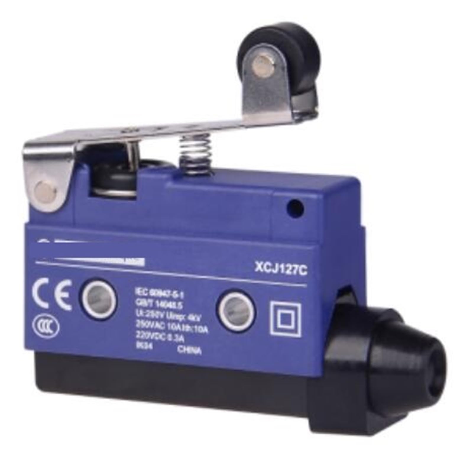 XCJ-127C Limit Switch XCJ127C- Short Flat Roller Lever Plunger - 1C/O Limit switch