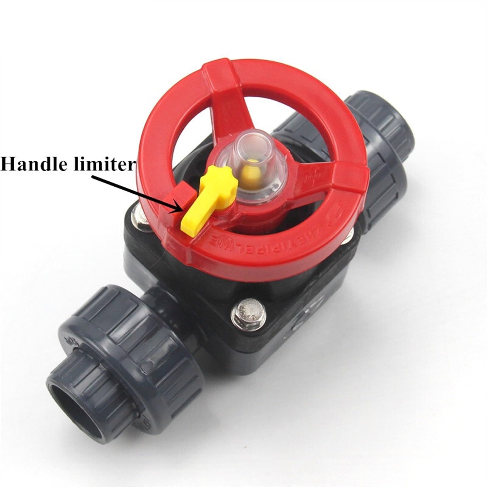 Válvula de diafragma de Puerta I.D20-50mm, Accesorios de tubería for Acuario, Conector de Tubo de riego for jardín y hogar, 1 Uds.(DN15(20mm dn20mm))