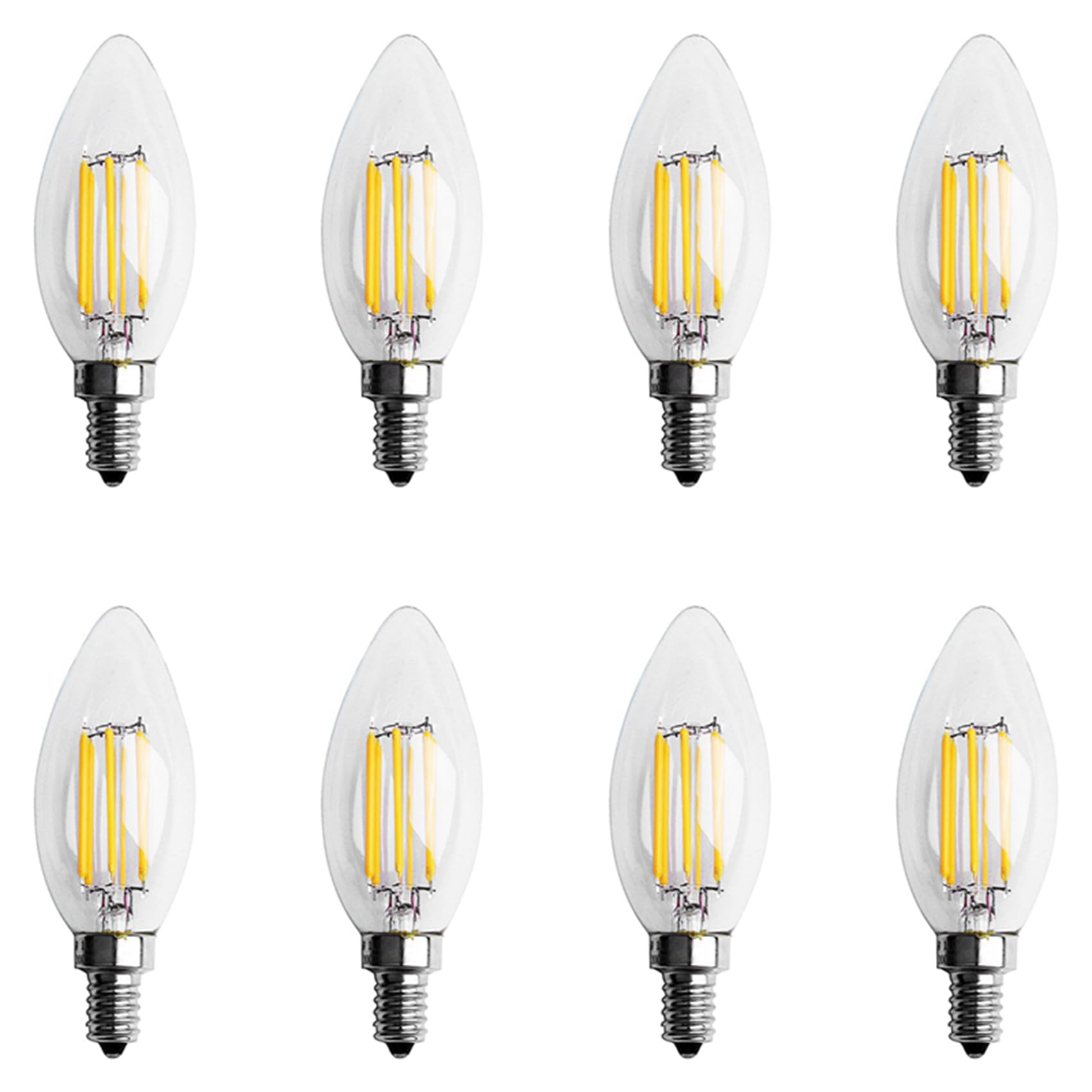 Ampoule LED E12 bougie flamme dimmable pour stopper le scintillement des lustres