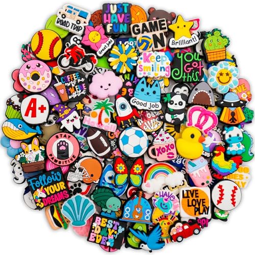 100 Non-Repeat Focal Beads for Pens Silicone Beads Bulk Cute Loose Beads for Pen Class Prize Keychain Jewelry Making DIY Gift