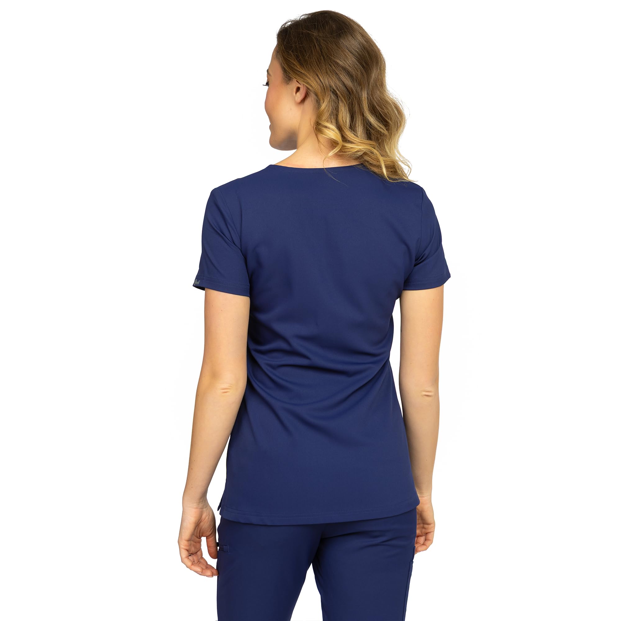 B-well Aurelia Casaca Sanitaria Mujer Antibacteriana Resistente a Olores Antiarrugas Uniforme Médico