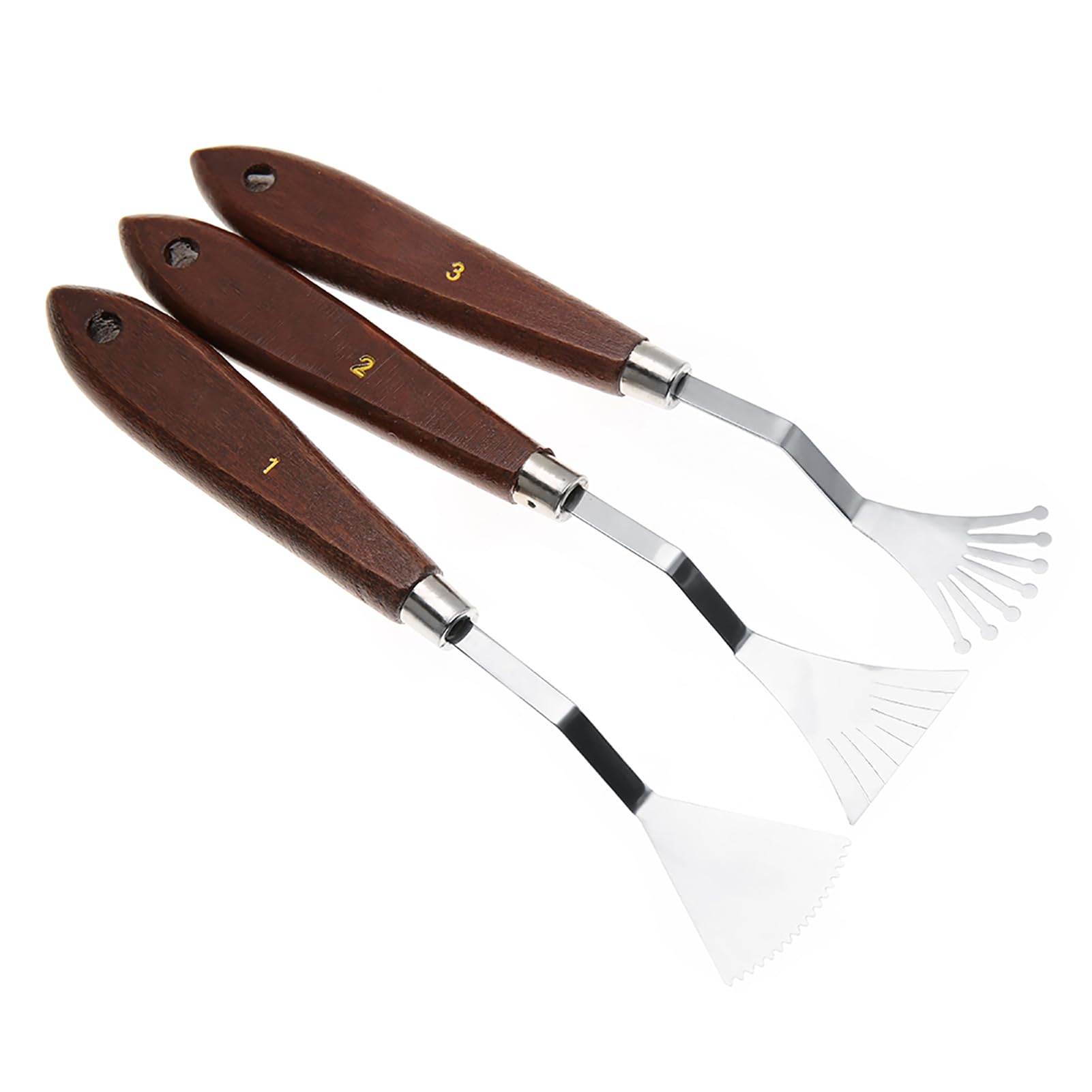 Palette Knife, Wood and Stainless Steel with 9Pcs Oil Painting Supplies Palette Knives for Oil Painting